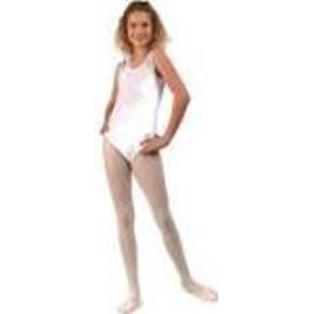 Girls Classic Leotard:White XS