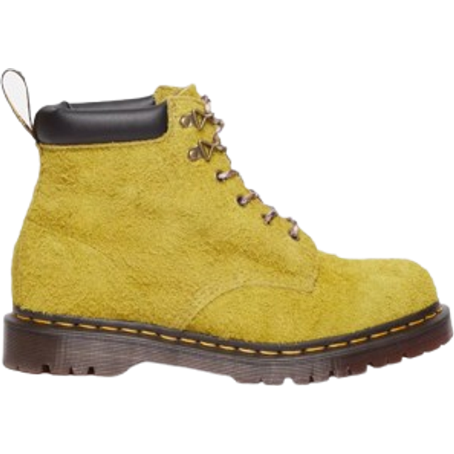 Dr. Martens 939 Ben Suede Padded Collar Lace Up Boots in Green/Yellow, Size: 9