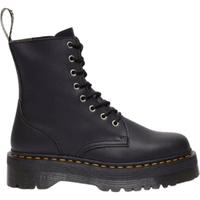 Dr. Martens Jadon Reclaimed Leather Platform Boots in Black, Size: 5