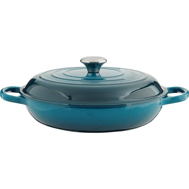 Le Creuset Cast Iron Shallow Casserole - Deep Teal (30cm / 3.5L)