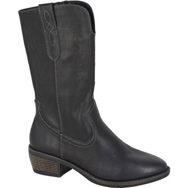 (8 UK, Black) Cipriata Womens/Ladies Wanda Cowboy Boots