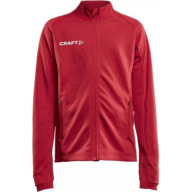 Evolve Fullzip Jr Träningsjacka, BRIGHT RED, Barn, 122-128