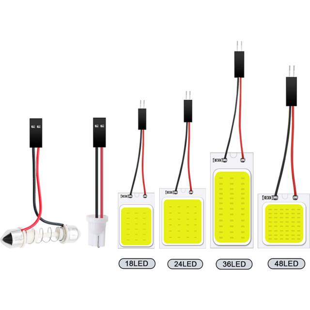 12V 24V Festoon LED COB Signal Bulbs 31mm 36mm 39mm 41mm C5W 168 Interior
