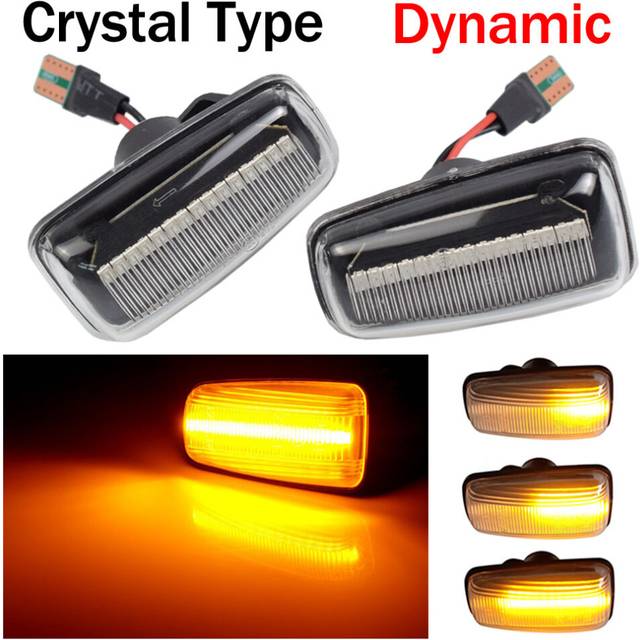 Flashing Turn Signal Lamps Side Marker car lights Lateral LED For Peugeot