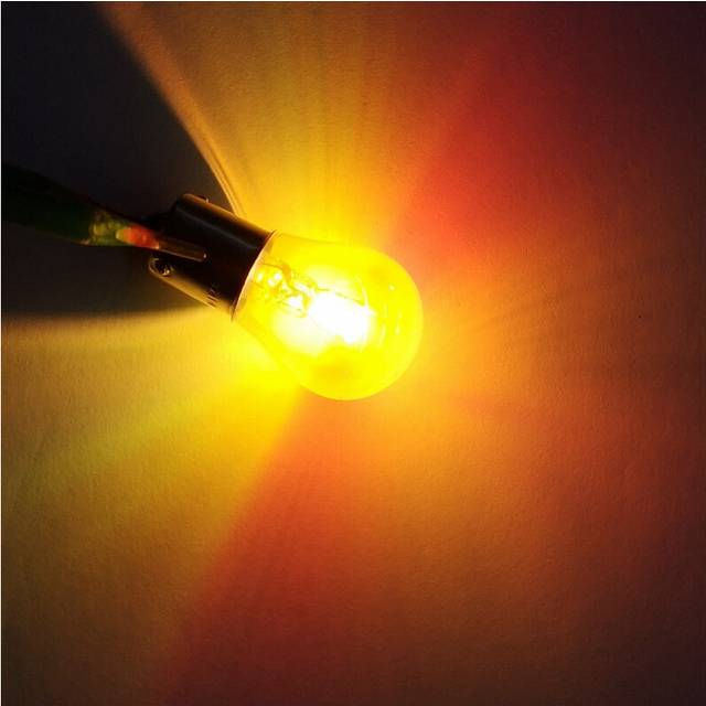 1pcs car light Bulb P21w Ba15s 1156 Diadem chrome BAU15S PY21W Turn signal