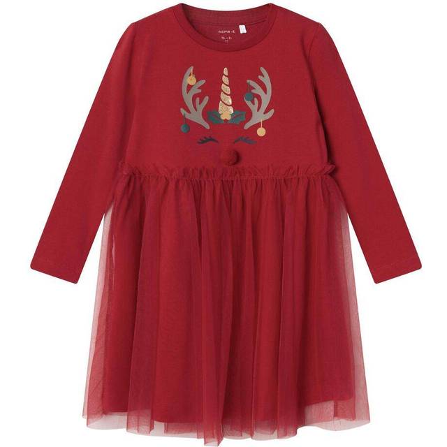 Name It Rjul Christmas Dress - Jester Red (13234527)