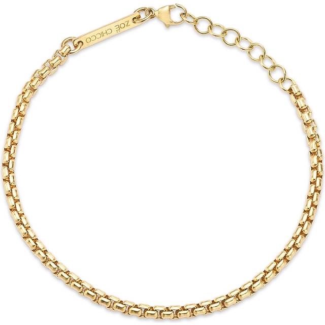 Zoe Chicco 14K Yellow Gold Heavy Metal Medium Box Link Chain Bracelet