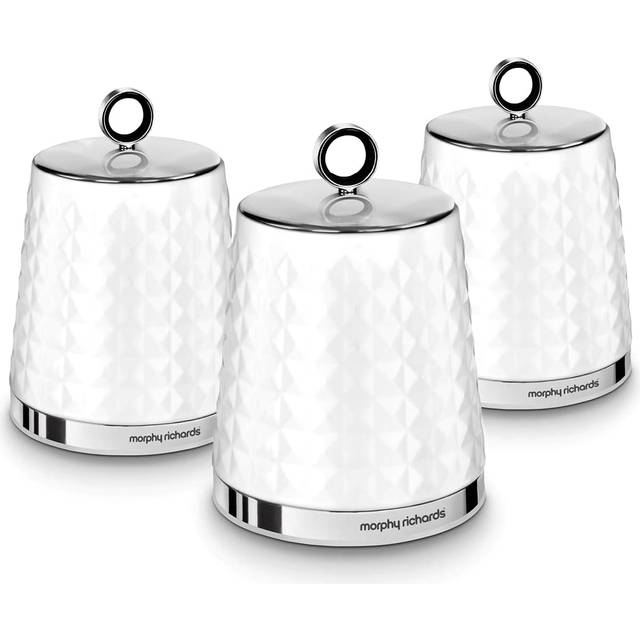 Morphy Richards Dimensions Set of 3 Canisters White