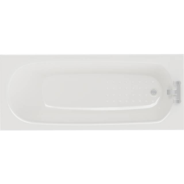 Wholesale Domestic Monte Carlo Textured Base Anti Slip Straight Single Ended Bath | White | Plastic | 1700mm x 700mm