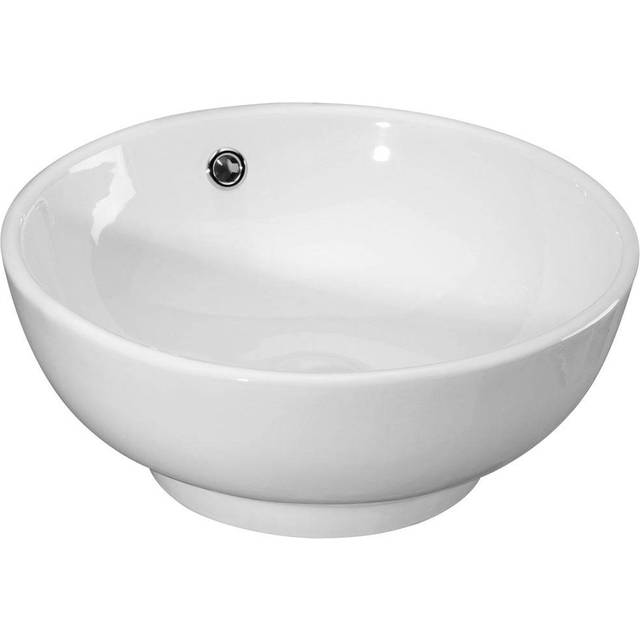 nuie Round Tide Vessel 410 x 410x 175, White