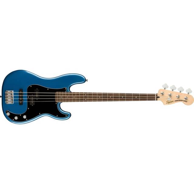Squier by Fender Affinity Series Precision, E-Bass, lönngreppbräda, svart slagplatta, svart