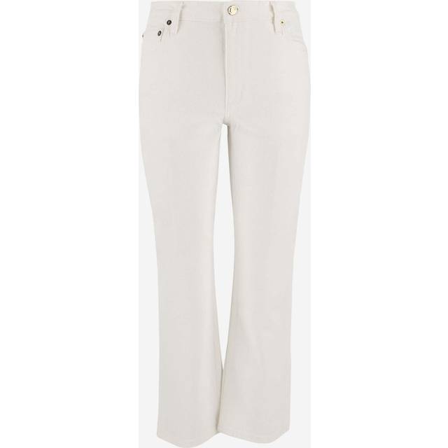 Tory Burch, Jeans, Dam, W27, Denim, Stretch Denim Boot-Cut Jeans - white (W27)