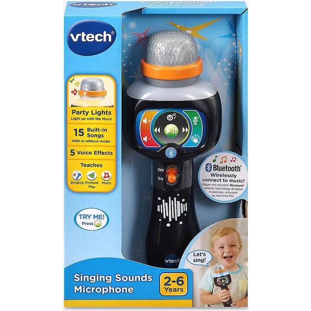 VTech 551003 Toddler Singing Sounds Microphone, Multi,21.3 x 8.2 x 5.5 cm