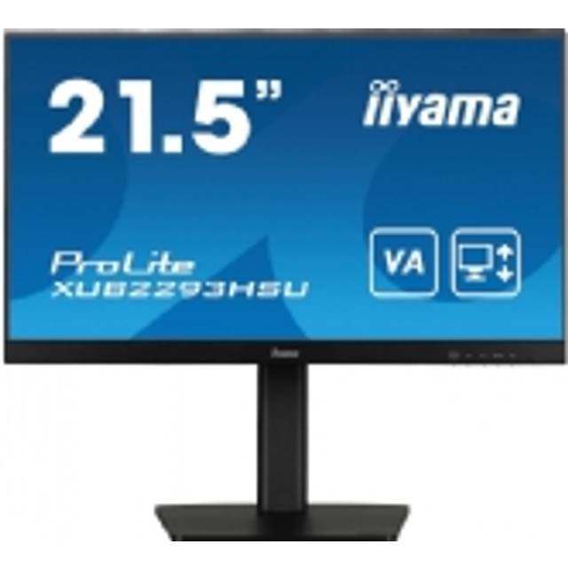 Iiyama prolite 21.5" full hd computer monitor ips led speakers 1ms xub2293hsu-b7