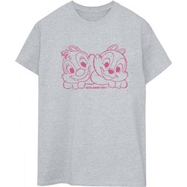 Chip ´n´ Dale Nuts About You Cotton Boyfriend T-Shirt - Grey - L
