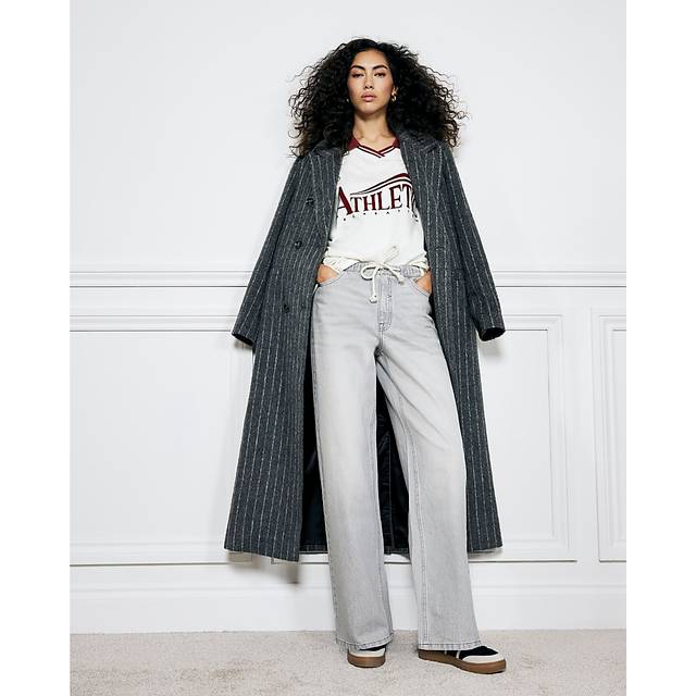 River Island Womens Grey Elasticated Waist Jeans - 18R