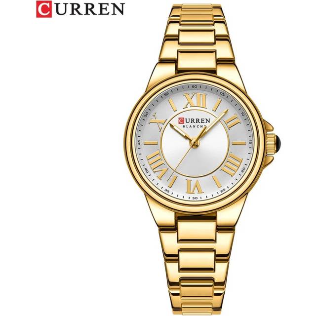 (gold) CURREN Watch For Women Roman numerals Dial Watches Ladies Quartz Wristwatch