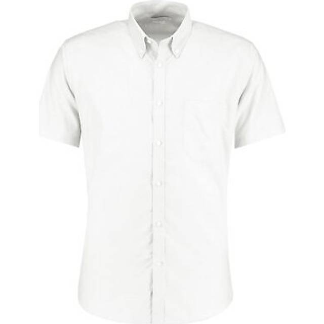 (14in, White) Kustom Kit Mens Workwear Oxford Slim Shirt