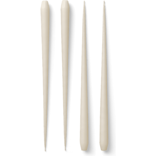 Stoff Nagel - Stoff Nagel koniska stearinljus by Ester & Erik 36 cm 4-pack off-white