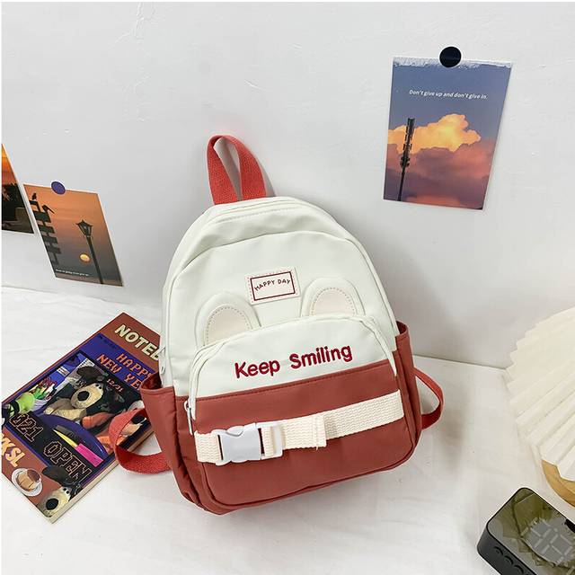 (Small Orange) Adorable And Comfortable Preschool Backpack For Boys And Girls With Ample Storage Capacity And Soft Handles