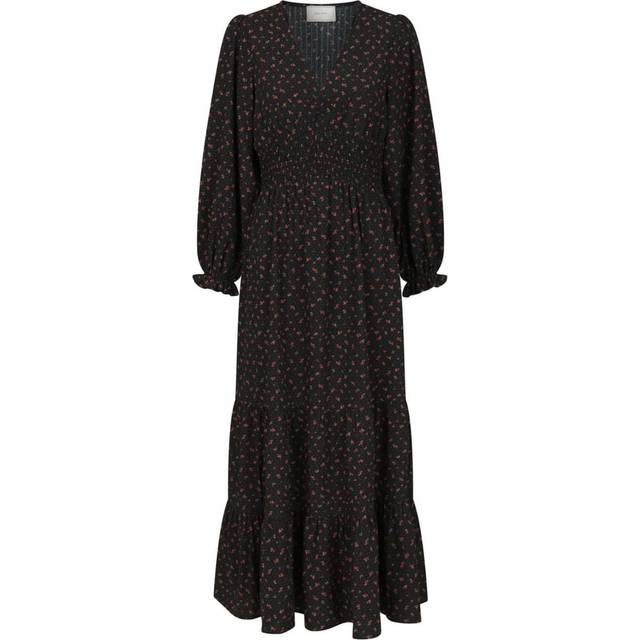 Neo Noir Lumia Floral Dots Dress Dam Maxiklänningar Stl. 34 - Från Magasin - Black (34)