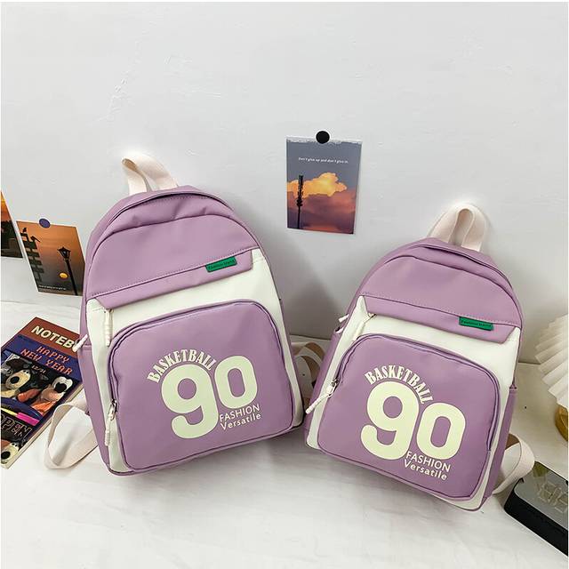 (Purple Small) Kids Versatile Backpack With Fun Print Spacious And Lightweight For Easy Carrying