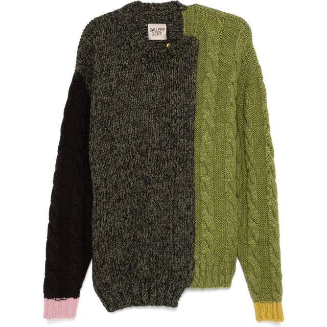 GALLERY DEPT. - colourblock sweater - unisex - Alpaca Wool/Wool/Acrylic/Recycled Polyamide - M - Green
