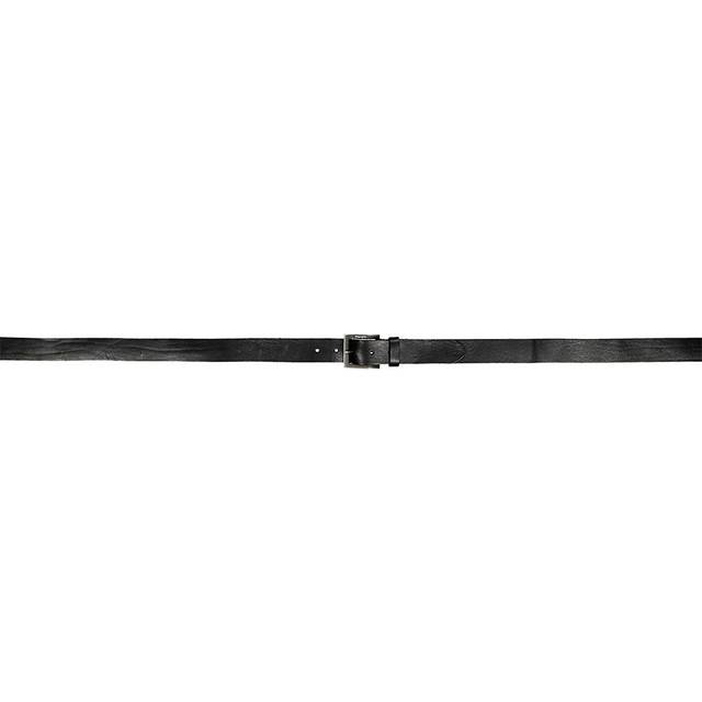 Wrangler Kabel Buckle Leather Metal Loop Belt Black