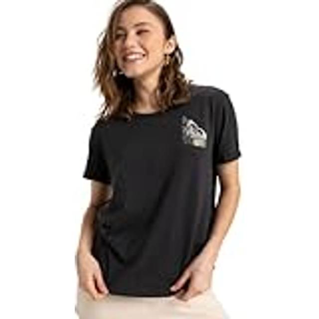 Women's Roxy Womens Oceanwave Regular Short Sleeve T-Shirt - Grey - Size: 6