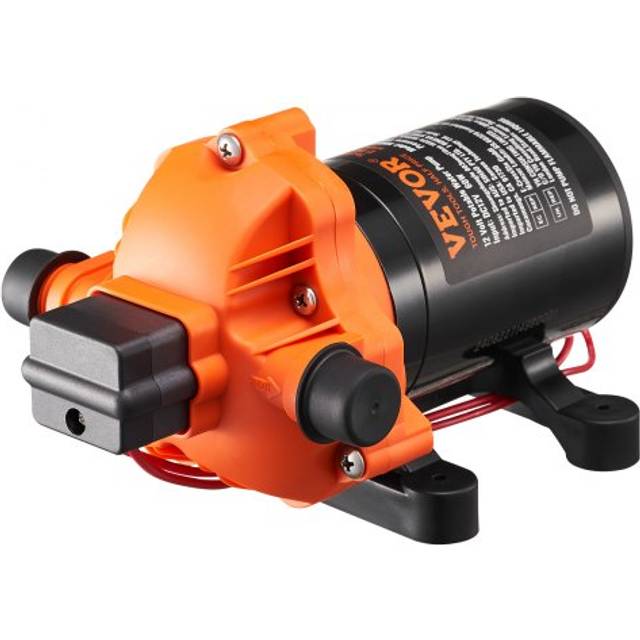 VEVOR 12V membranpump 1,8GPM 6,81 L/min 3-kammar vattenpump tryckbrytare