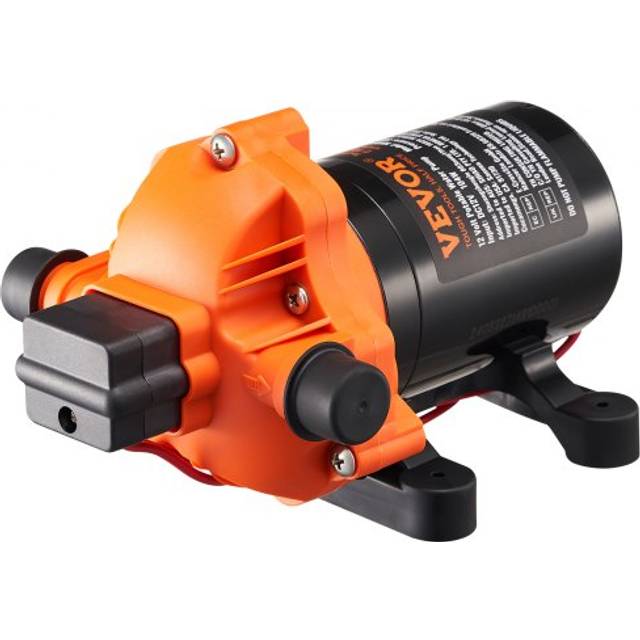 VEVOR 12V membranpump 3,5GPM 13,25L/min 3-kammar vattenpump tryckbrytare