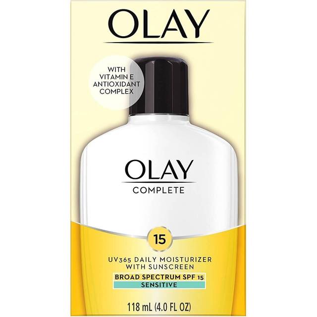 Olay Complete UV365 Daily Sensitive Skin Moisturizer Sunscreen, 177 ml (6 fl oz) - Broad Spectrum SPF 15