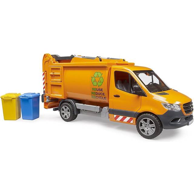 Bruder - MB Sprinter Kommunalt avfallsfordon väg orange 44,2 x 16,5 x 19,8 cm (02682)