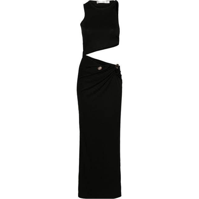Christopher Esber - Stone Scythe maxi tank dress - women - Polyester/Spandex/Elastane - 8 - Black