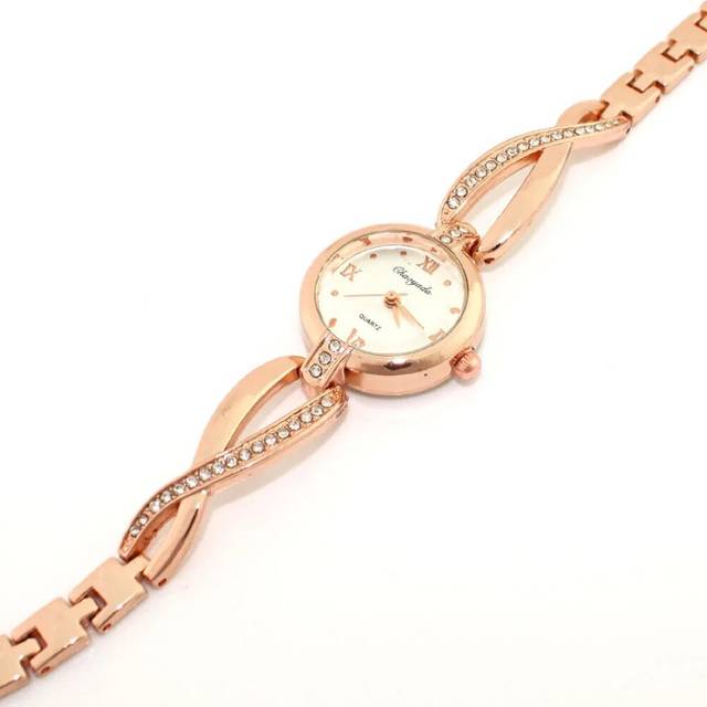 (126rose) 1pcs Silver Popular Fashion Casual Lady Women Girl Watch Stainless Steel