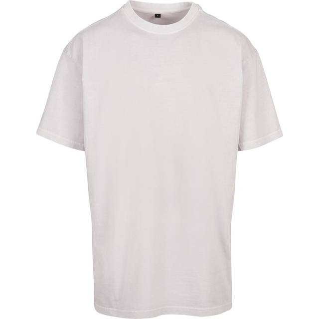 (L, Soft Lilac) Build Your Brand Mens Heavyweight Oversized T-Shirt