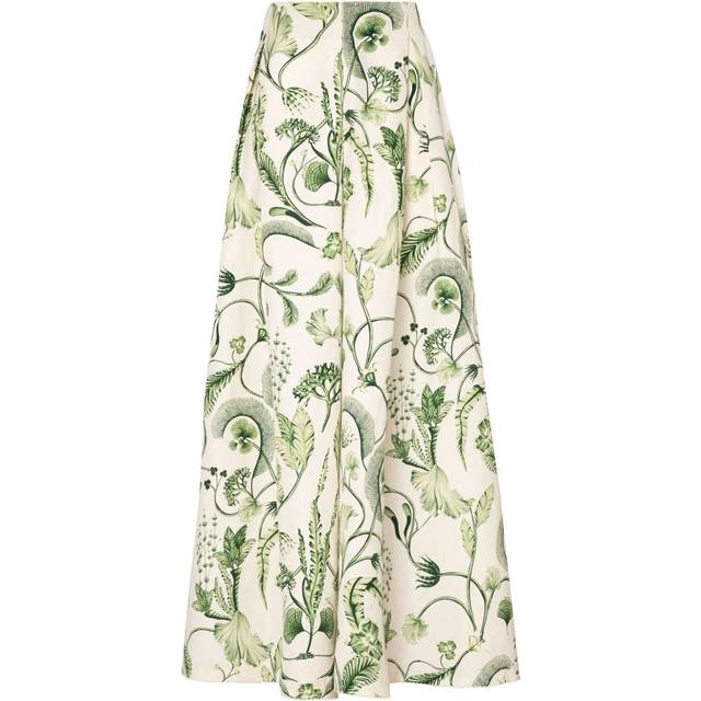 Agua By Agua Bendita - Marea Habitat floral-print palazzo trousers - women - Linen/Flax - M - White