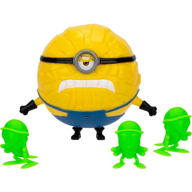 Minions Despicable Me 4 - Crash & Roll Mega Jerry Action Figure | Jerry Turns Into A Ball to Roll and Crash Into Roaches | Collect All 5 | All with A