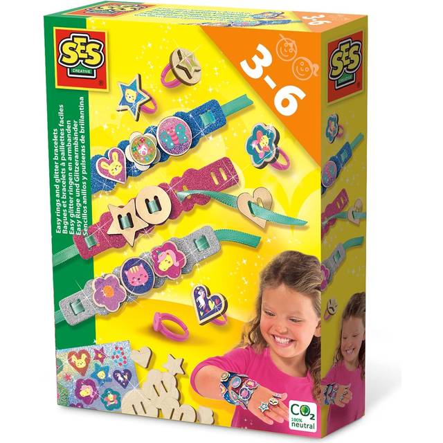SES Enkla ringar och glitterarmband