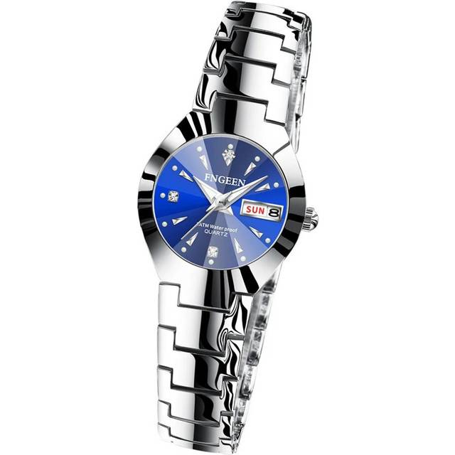 (4) 2023 New Luxury Women Watch Rose Gold Stainless Steel Waterproof Ladies