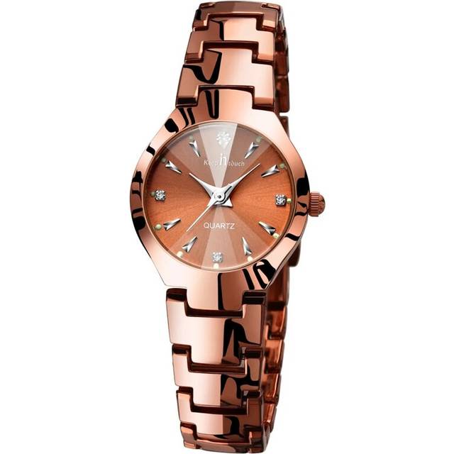 (rose gold no date) High Quality Watches Women Fashion Watch 2022 Luxury Brand Quartz Ladies - Gold