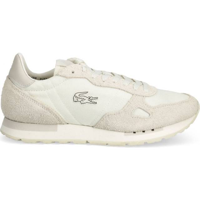 Lacoste - appliqué-logo low-top sneakers - men - Recycled Polyester/Suede/Leather/Recycled Polyester/Polyurethane/Wood/Synthetic Rubber/Rubber/Poly...