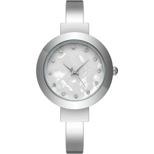 (Silver) Luxury Ladies Brands Watches Shellface Simple With Diamonds Women Quartz