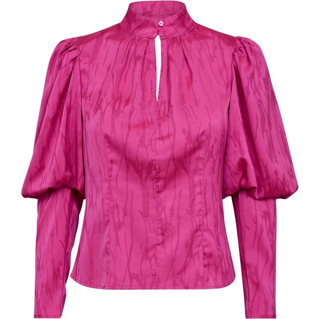 Co'Couture, Blusar & Skjortor , Dam, L, Polyester, Öppen Rygg Blus Topp - pink (L)