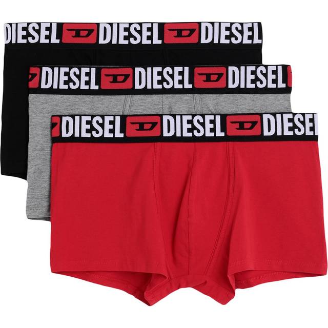 Diesel - Lot de trois boxers avec taille ornée du logo sur toute la surface - Boxeurs courts - Homme - Polychrome - XL