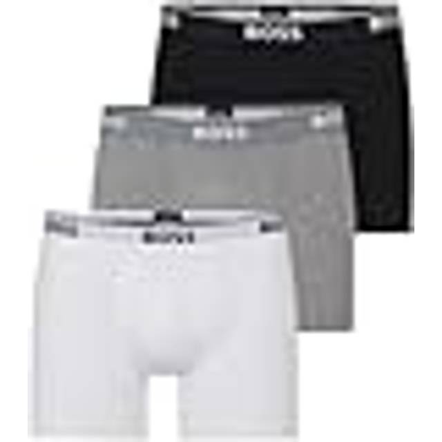 BOSS 3 Pack Power Boxer Briefs - Black/White/Grey, Black/White/Grey, Size 2Xl, Men - 2XL
