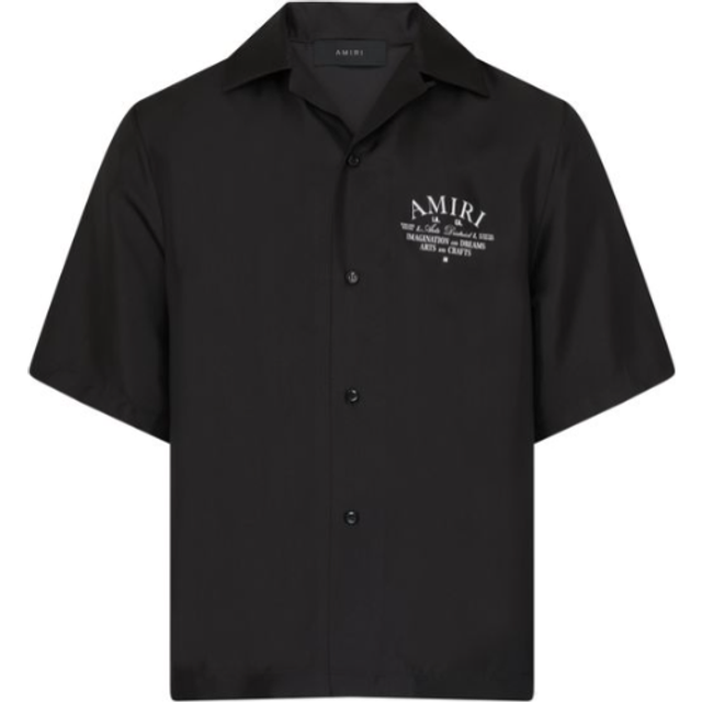 AMIRI Silk Art District Shirt - Black