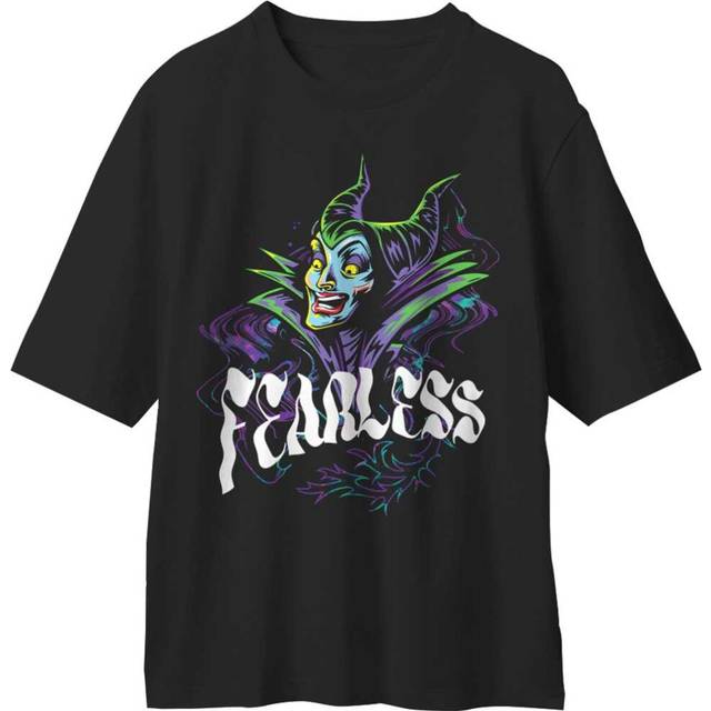 (XXL, Black) Sleeping Beauty Unisex Adult Fearless Maleficent T-Shirt