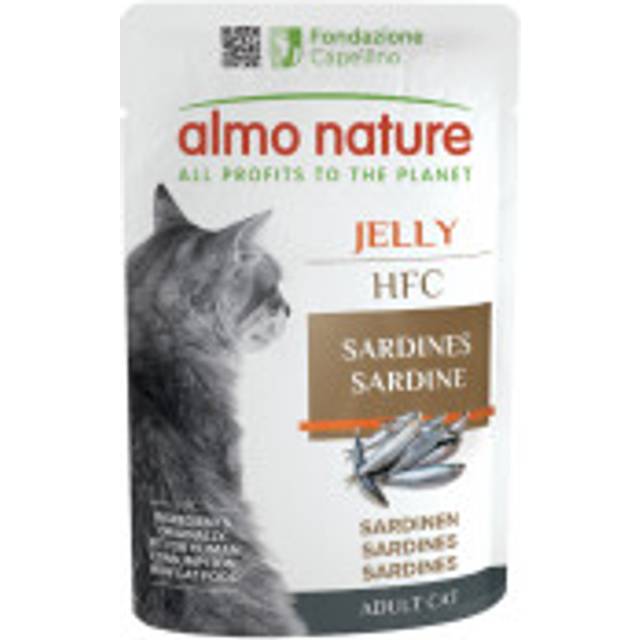 Almo Nature HFC Jelly Pouches for Cats Saver Pack 24 x 55g - Sardine