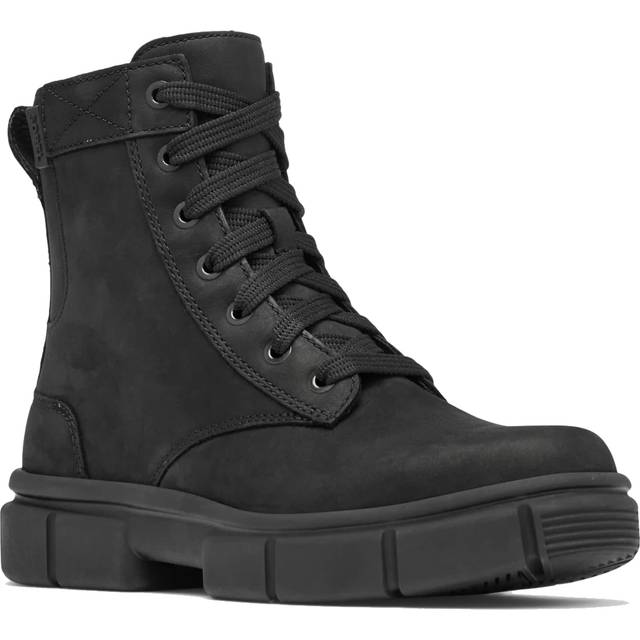 Sorel Women's Explorer Strt Lace Waterproof Military Ankle Boots Black - UK 8